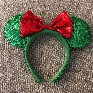 Authentic Disney Holiday Minnie Mouse Ear Headband